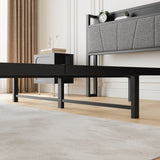 Queen Size Bed Frame, Storage Headboard with Charging Station, Solid and Stable, Noise Free, No Box W840P195212