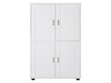 Tall and Wide Bathroom Floor Storage Cabinet, Bathroom Storage Unit, Freestanding Cabinet with 4 86567024