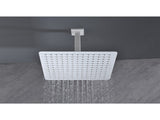 16 Inch High Pressure Rain Shower Head, 304 Stainless Steel Square Shower Head with Self-Cleaning 52772095