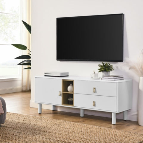 ZUN Drawer TV with door, storage, drawer, multi-functional TV modern TV W1781P148608