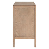 ZUN Storage Cabinet Sideboard Wooden Cabinet with 2 Metal handles and 2 Doors for Hallway, Entryway, 55824999