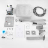 Shower System 10 Inch Square Bathroom Luxury Rain Mixer Shower Combo Set 81592500