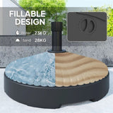 Black Round Patio Umbrella Base Holder 14350480