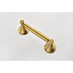 ZUN 6 Piece Brass Bathroom Towel Rack Set Wall Mount W2287P169768