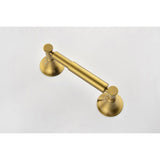 ZUN 6 Piece Brass Bathroom Towel Rack Set Wall Mount W2287P169768