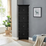 Tall Storage Cabinet with Doors and 4 Shelves for Living Room, Kitchen, Office, Bedroom, Bathroom, W1693111250