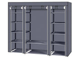 69" Portable Clothes Closet Wardrobe Storage Organizer with Non-Woven Fabric Quick and Easy to 65486617