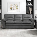 ZUN Modern Sleek Design Living Room Furniture 1pc Sofa Dark Gray Fabric Upholstered Comfortable Plush B01167250