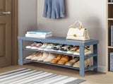 3-Tier Seamless Top Bamboo Shoe Rack 96661986