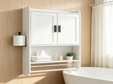 WallMounted Bathroom Storage Cabinet, Engineered Wood Wall Cabinet with Adjustable Shelf, Towel 11376310