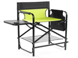 26" Tall Directors Chair with Footrest, 4Portable Bar Height Folding Camping Chair with Built-in Cup 86671613