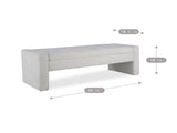 50" Modern Upholstered Storage Bench with Tufted Seat, Fabric Ottoman Bench for Bedroom, Entryway, W5325P426827