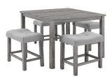 Dining Table, Bar Table and Chairs Set, 5 Piece Dining Table Set, Industrial Breakfast Table Set, W487P333510