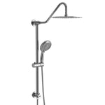 ZUN Shower Set - 10inch Overhead Shower and Hand Shower, Round Shower Set, Dual Shower Heads, Chrome W124357627