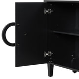 U_STYLE Four-door sideboard with French-Inspired,Suitable for Living Rooms, Entrance and Study Rooms N711P231529B