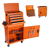 Tool Chest, 5-Drawer Rolling Tool Storage Cabinet with Detachable Top Tool Box, Liner, Universal W2660P262046