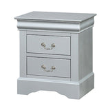 ZUN Platinum 2-drawer Nightstand B062P189256