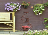 37.8 inch Bird Bath and Solar Bird Feeders Combo with Flower Planter Pedestal, Weather Resistant 60319630