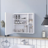 Oman Medicine Cabinet, Three Internal Shelves, Single Door, Two External Shelves -White B20092106