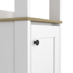 ZUN Arctic Linen Cabinet, With Four Shelves, Single Door Cabinet B128P148858