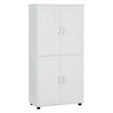 Tall and Wide Bathroom Floor Storage Cabinet, Bathroom Storage Unit, Freestanding Cabinet with 4 WF323345AAK