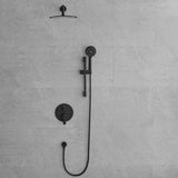 10-Inch Shower System, Slide Bar Shower Faucets Sets Complete Round Shower Heads and 5-Spray W1932P338759