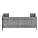 ZUN Dog Bed, Pet Bed, Pet Enclosures, Pet Outdoor Pet Patio Seasonal PE Wicker Pet 17357879