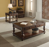 Walnut 1-Drawer End Table with Shelf B062P209076