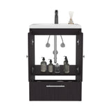 Bathroom Vanity with Two Doors, Two Drawers Madison, Black B200P313689