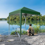 ZUN 2 x 2m Practical Waterproof Right-Angle Folding Tent Green 88159564