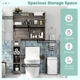 Toilet Storage Cabinet Gray 94608854