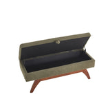 COOLMORE Teddy wool fabric, solid wood feet for solid weighing, and bed end stool with storage W1539P242730