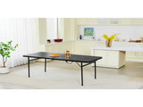 6 Foot Bi-Fold Plastic Folding Table, Black 70476020