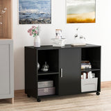 ZUN File Cabinet/ Storage cabinet-Black （Prohibited by WalMart） 70263561