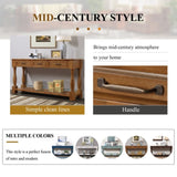 63inch Long Wood Console Table with 3 Drawers and 1 Bottom Shelf for Entryway Hallway Easy Assembly W1202114035
