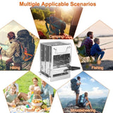 Foldable Camping Wood Burning Stove with Grill, Camp Stove Collapsible Backpacking Survival Stove 23320873