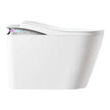 Smart Toilet With Foot Sensing Open Cover & Seat, Buttons Control, Night Light, Leakage Protection, W1865P253926
