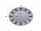 Noralie Mirrored, Faux Diamonds Accent Mirror B2726P448762