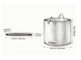 72 Gallon Yard Waste Bag 3-Pack, Large Reusable Collapsible Garden Leaf Trash Container, 26.4x30 11471756