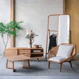 41x32x29.5" Tectona Teak Leisure Chair W2078P174833