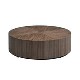 ZUN 35.43 Inch Modern Round Coffee Table MDF Coffee Table for Living Room,Drum Center Table for W2582P188320