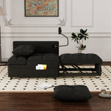 1 versatile foldable sofa bed in 3 lengths, modern sofa sofa sofa velvet pull-out bed, loveseat sofa W1825P246360