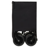 Heavy-Duty 360lb Capacity Foldable Utility Wagon All-Terrain Quiet Wheels, Adjustable Handle & Cup W321P297101
