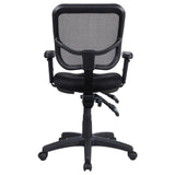 ZUN Black Swivel Office Chair with Armrest B062P153787