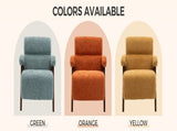 Mid Century Modern Accent Chair with Solid Wood Frame, Upholstered Living Room Chairs with Thick W3835P484157