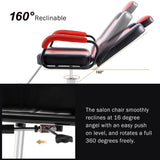 ZUN Deluxe Reclining Barber Chair with Heavy-Duty Pump for Beauty Salon Tatoo Spa Equipment 69250400