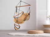 Oxford Cloth Hardwood With Cup Holder Wooden Stick Perforated 100kg Seaside Courtyard Oxford Cloth 12565067