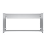 ZUN Wall cabinet 19"H, two Doors, two internal Shelves, White B097P221380