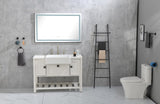 ZUN LED Bathroom Mirror 48 "x 36 " with Front and Backlight, Large Dimmable Wall Mirrors with Anti-Fog, W928P177860