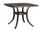 21.3inch Square Garden Cast Aluminum Table Bronze 03214144